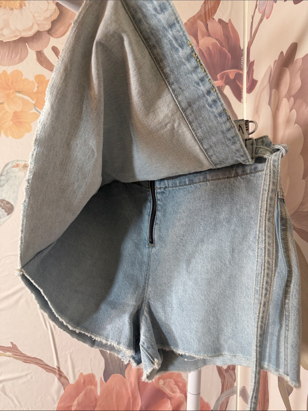Altar’d State Dylan Side Tie Denim Skort - Medium - Picture 8 of 8